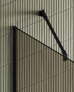 Душевая перегородка MaybahGlass MGD-696-6у 79см чёрный